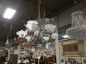 9 light nickel chandelier