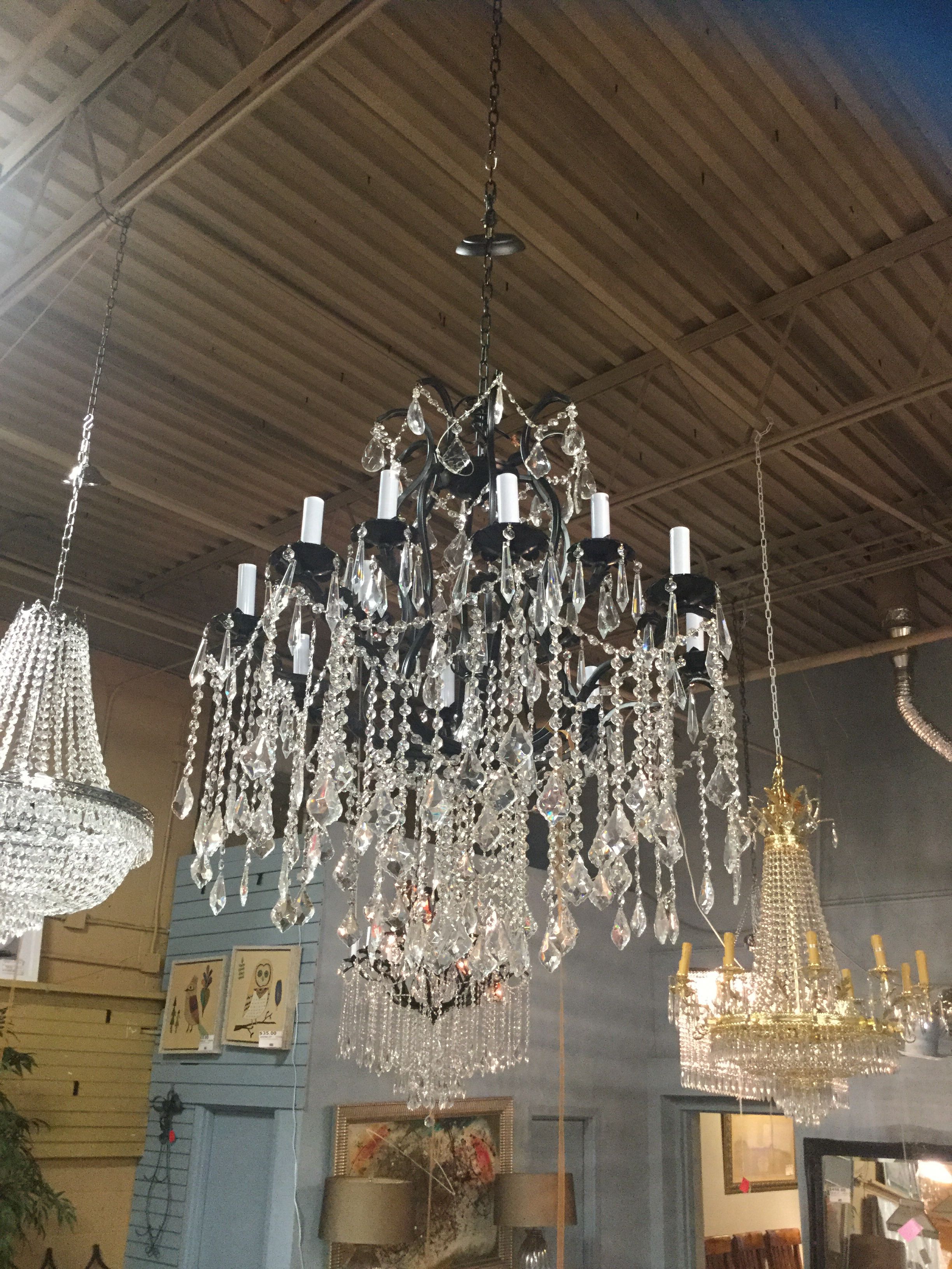 dripping crystal chandelier