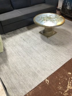 Calvin Klein Home Rug / cream & grey woven 8 x 10