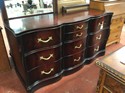 Mahogany Vintage 9 drawer Dresser 66 x 22 35.5" hi & mirror