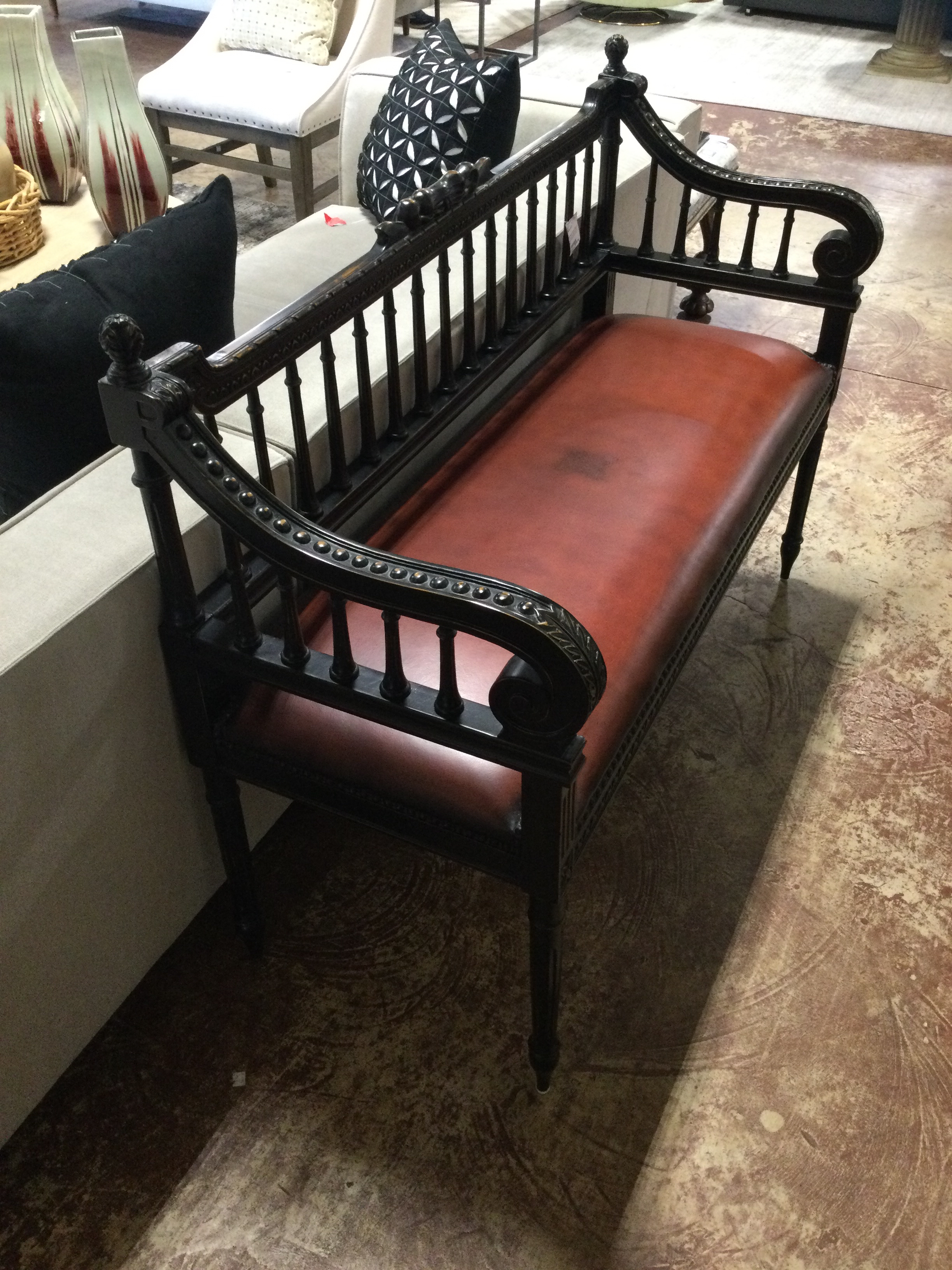 Maitland-Smith-Bench--black-carved-wood--red-leather-52-x-20-x-36_126113A.jpg
