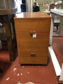 Mid Century 2 Drawer File Cabinet - 24D x 16W  x 24H