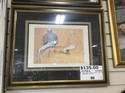 PAIR - PRINT - Degas - Jockeys - Gold & Black Frame - 21 x 17.5