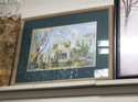 PRINT - Palms in Conservatory - Green Matte, Gold Frame - 34 x 42