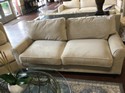 Sofa / studio size beige 2 cushion, 72 x 31 x 35