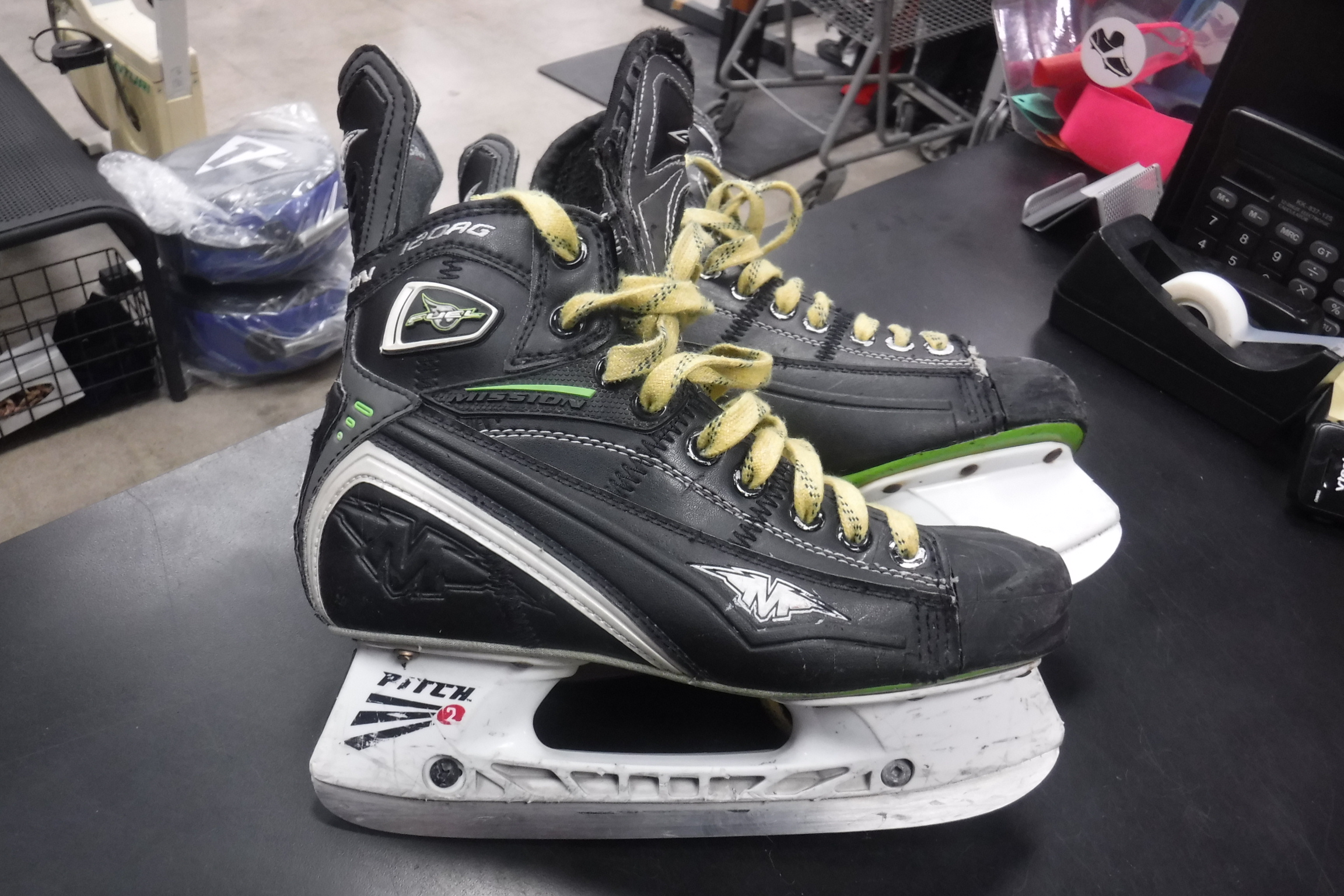 Used Mission Fuel 120AG Size 6 Hockey Skates C & S Sporting Goods