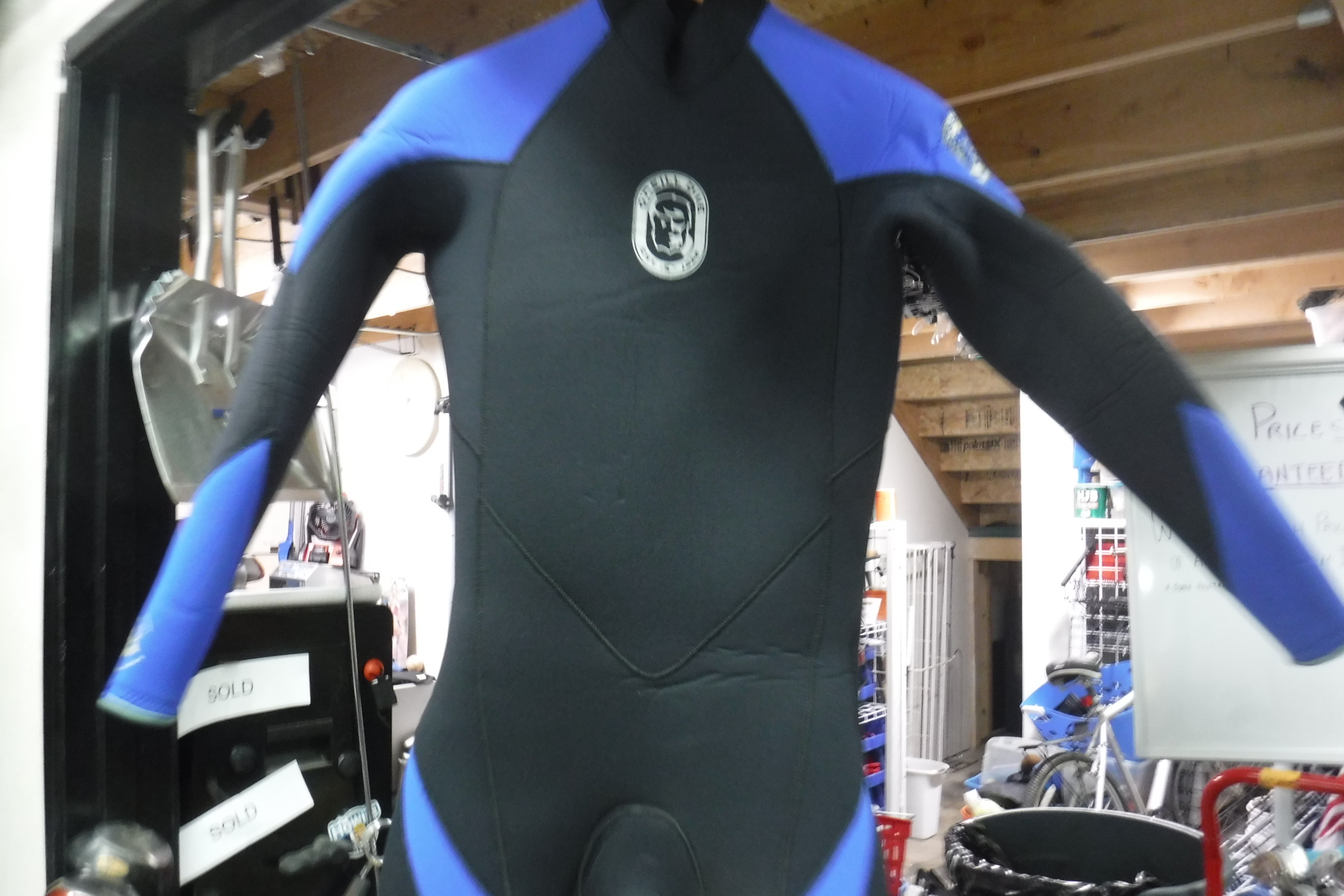 Used O'Neill 7000x Full Wetsuit 7mm Size Small C & S Sporting Goods