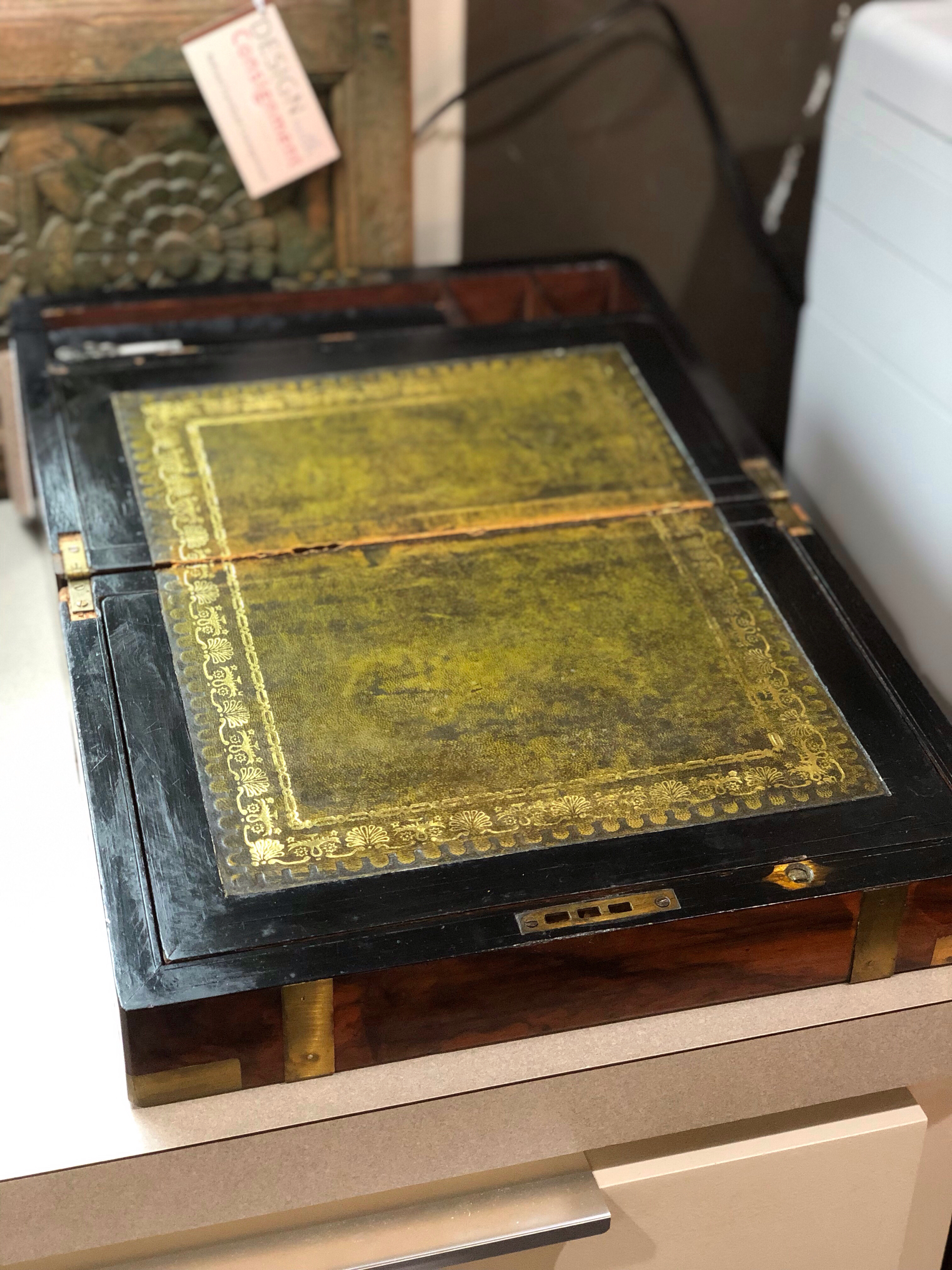Antique Tabletop Travel Desk Design With Consignment, LLC