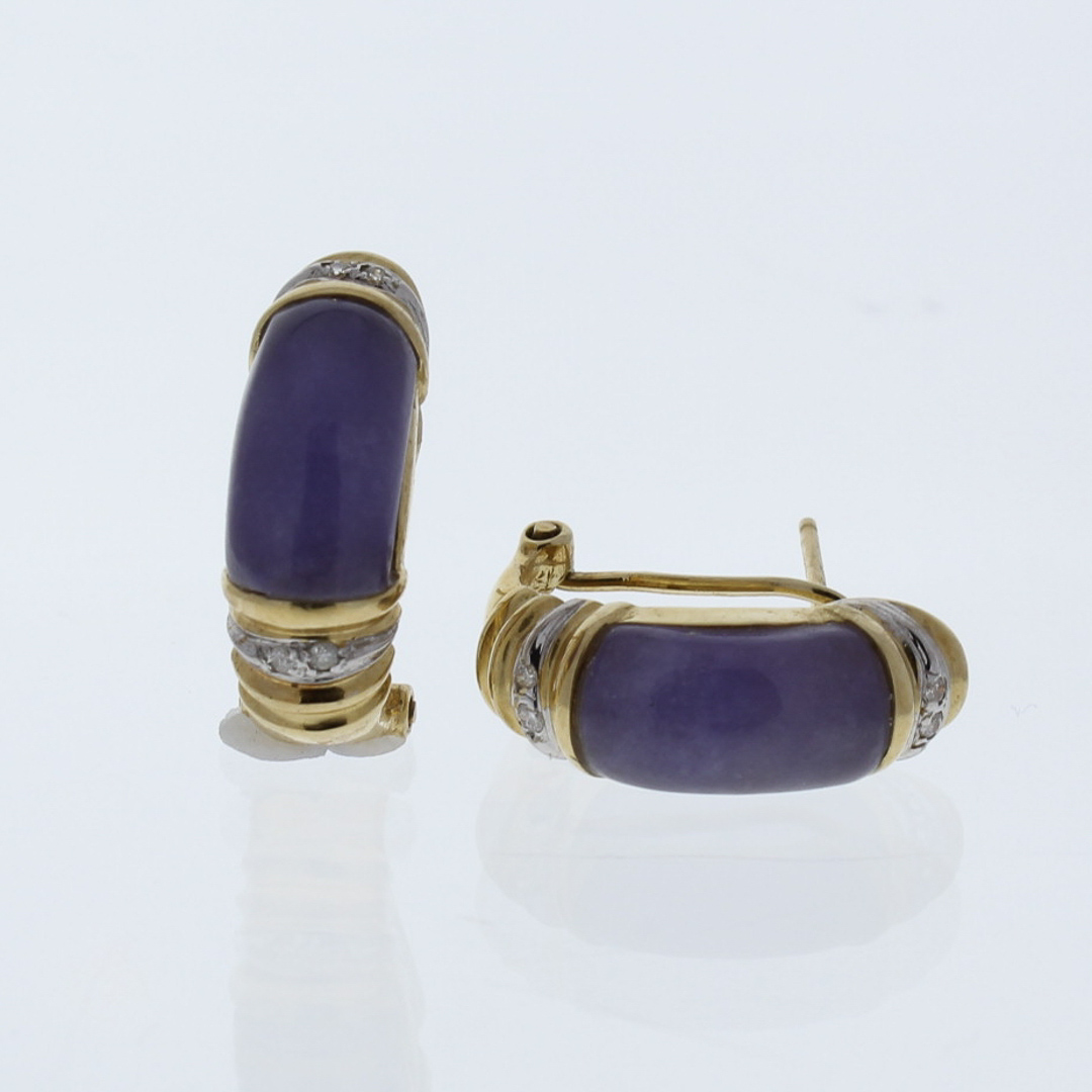 Purple Jade Earrings Design With Consignment, LLC