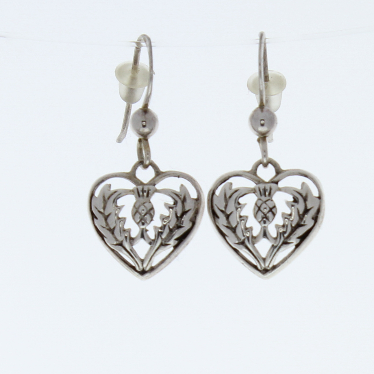 Silver Heart Shaped Earrings Design With Consignment Llc Silver Heart Shaped Earrings 79995a Jpg