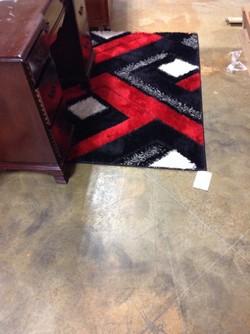 Black Red White Area Rug Encore, Red Black And White Rugs