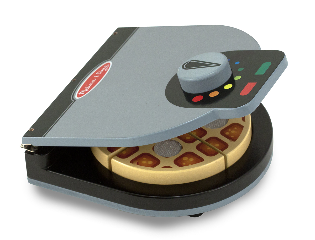 Melissa Doug Wooden Press Serve Waffle Set 9346 Eci Stores