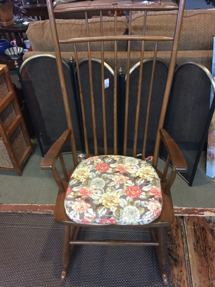 S Bent And Bros Rocking Chair With Floral Cushion Eci Stores