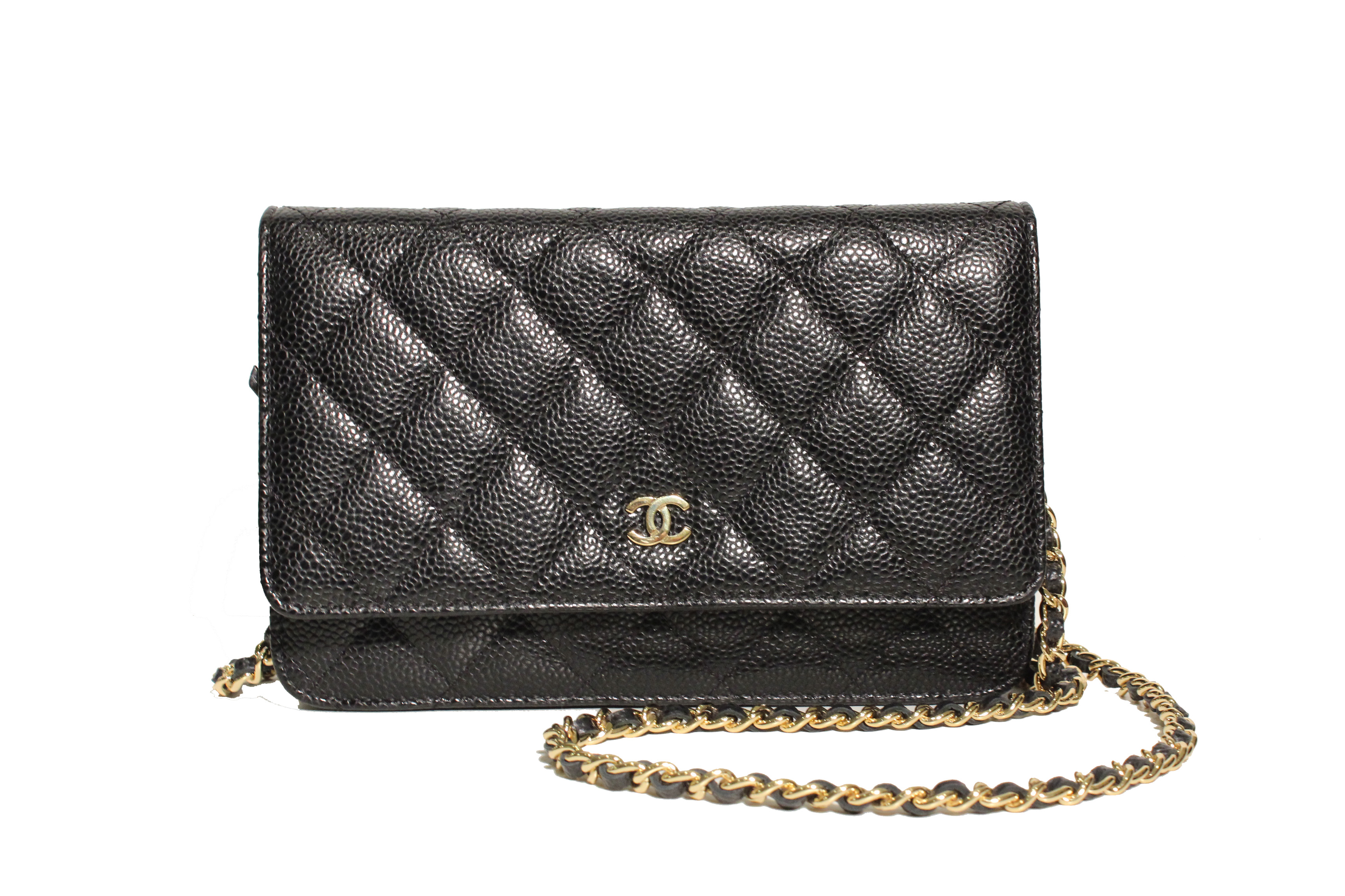 Chanel caviar wallet on chain photo Chanel caviar wallet on chain photo