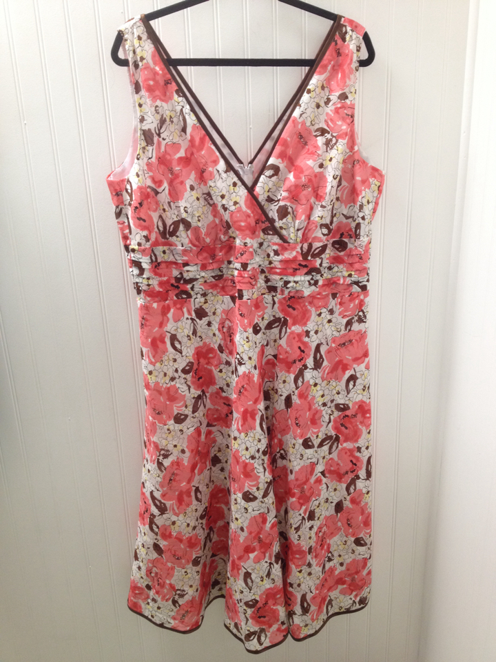 floral dress size 20