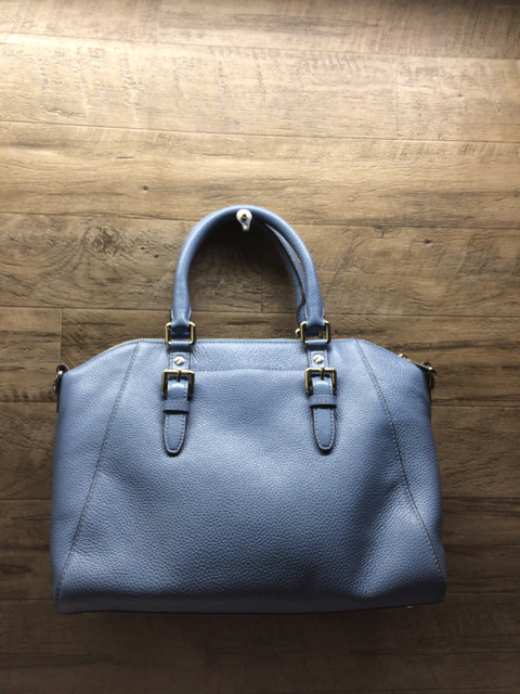 michael kors blue satchel