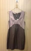 Banana Republic NEW Size 8 Two tone gray Cotton Blend s/l Dress