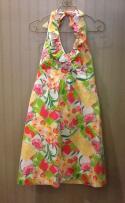 Lilly Pulitzer Used Size 6 Pink,Yellow,Green Print Haltertop Dress