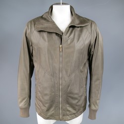 jacket leather taupe collar muted owens rick wide