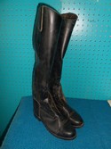 Devon Aire 8 Black Synthetic USED - Good Field Boots - Laced